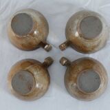 Set of 4 earthenware cups