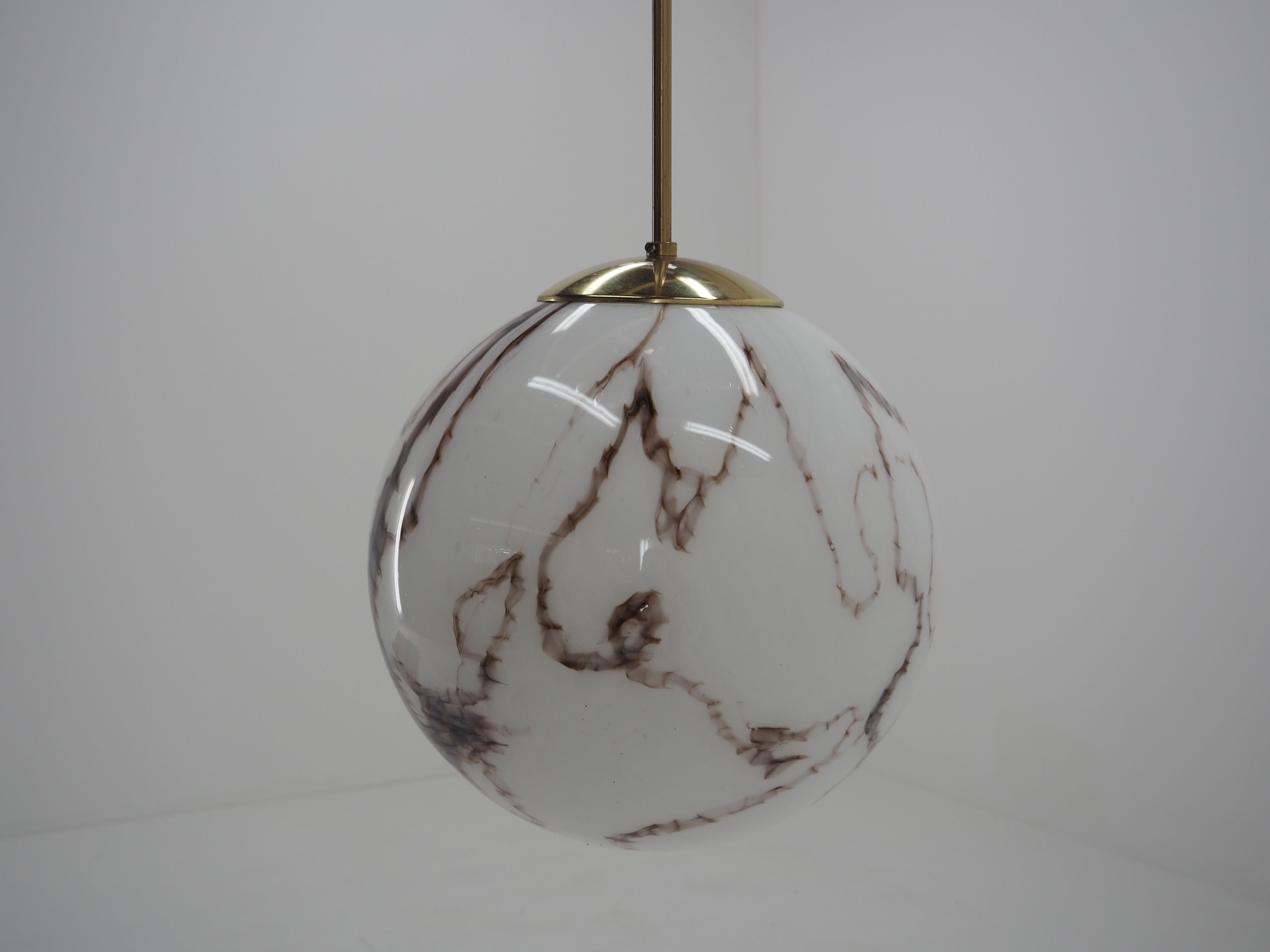 Art deco glass chandelier, Germany, 1930s