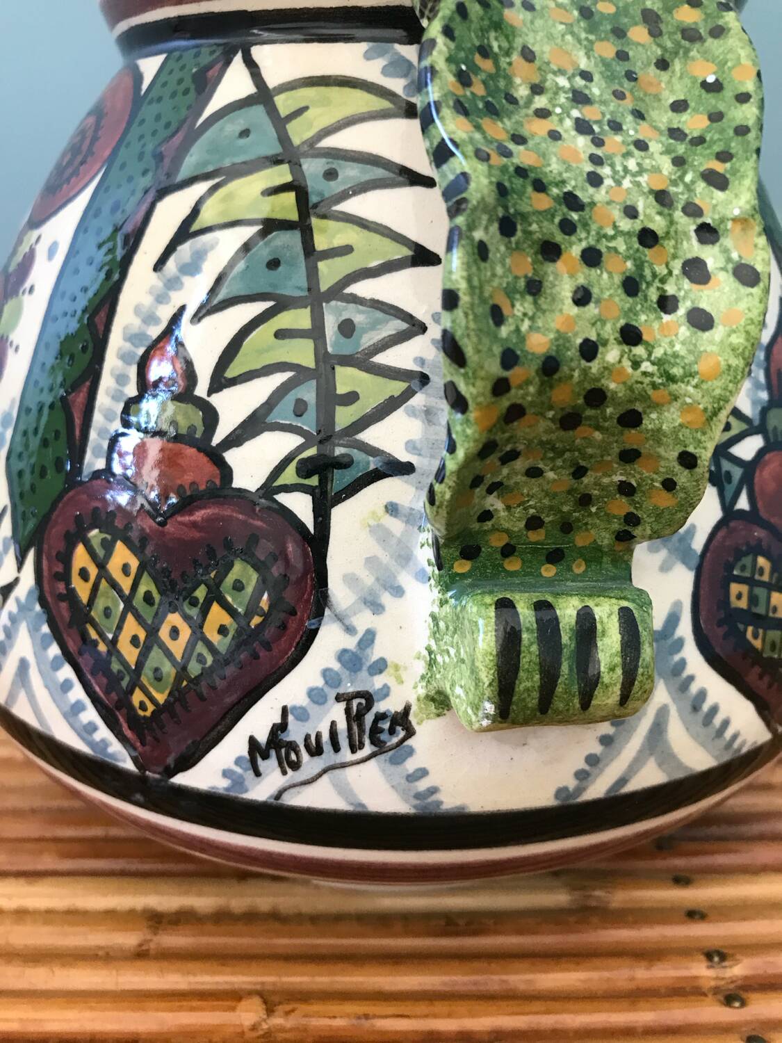 Paul Fouillen Quimper ceramic vase