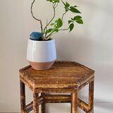 Table basse bambou vintage