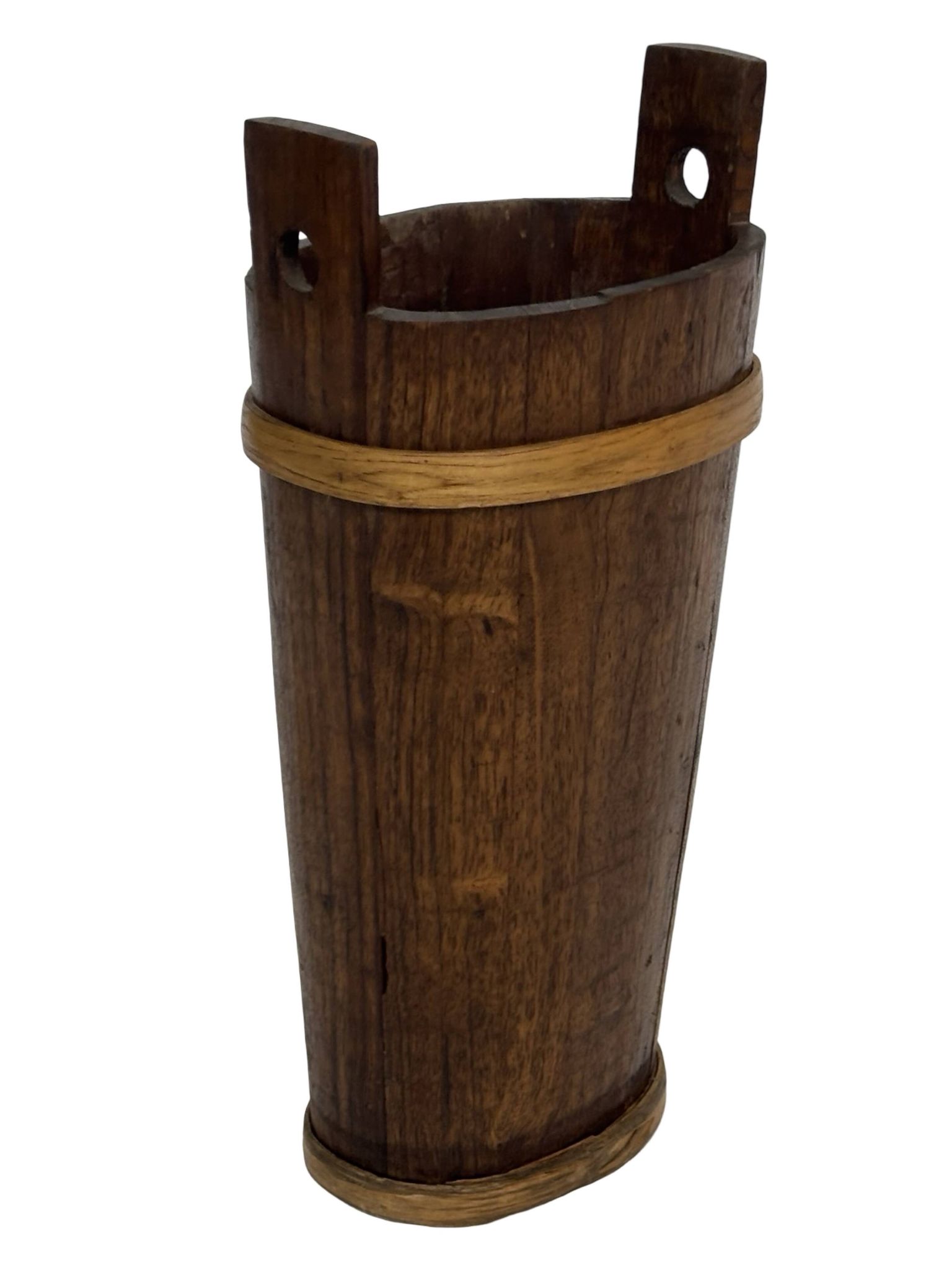 Vintage Wooden Umbrella Stand, 1960s minimalist design