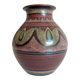 1970s Spanish Hand-Painted Studio Pottery Vase with Mediterranean Motifs