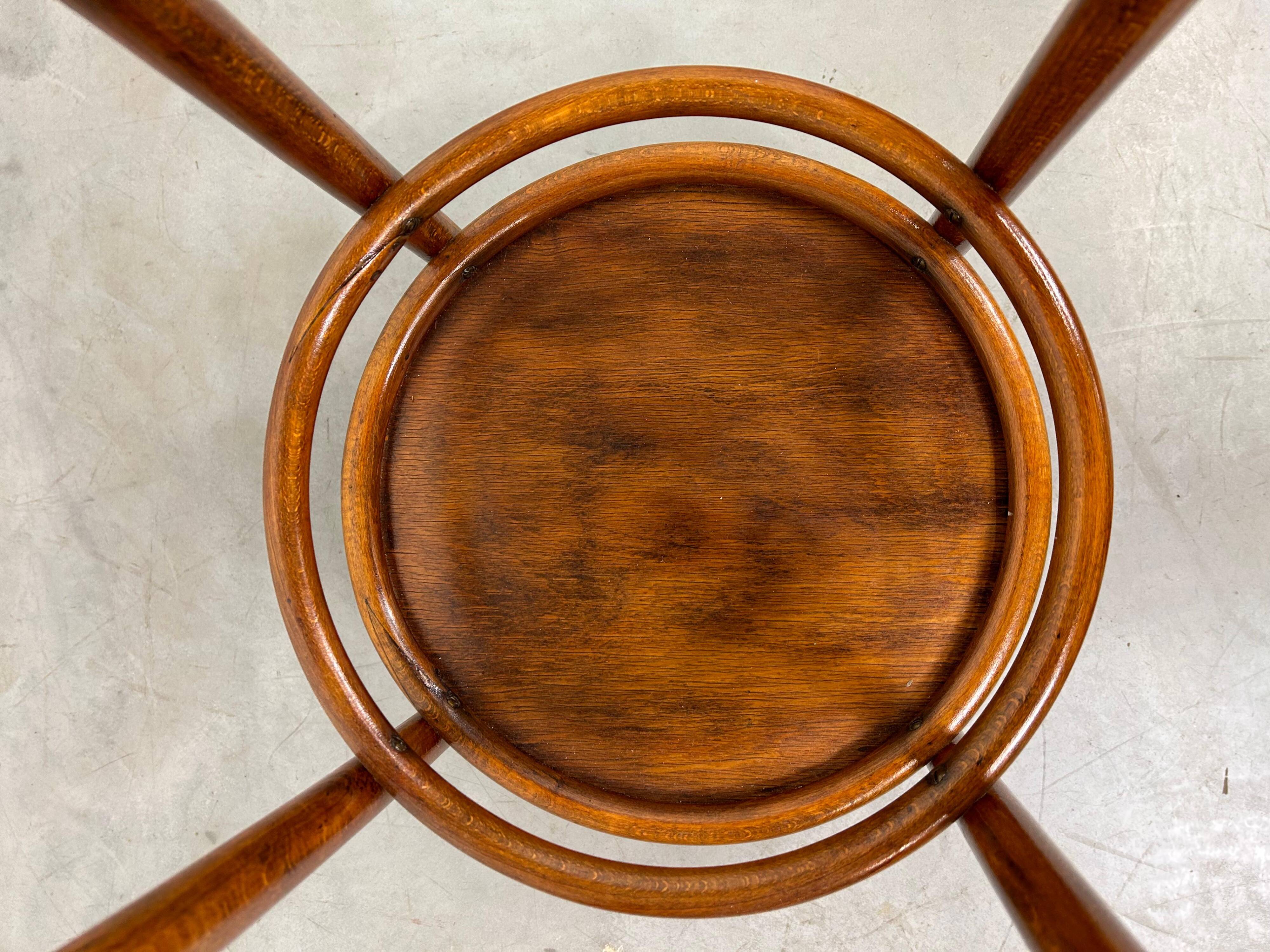 Bentwood side table attributed to Otto Wagner for Thonet.