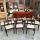 Suite of 8 60's chairs