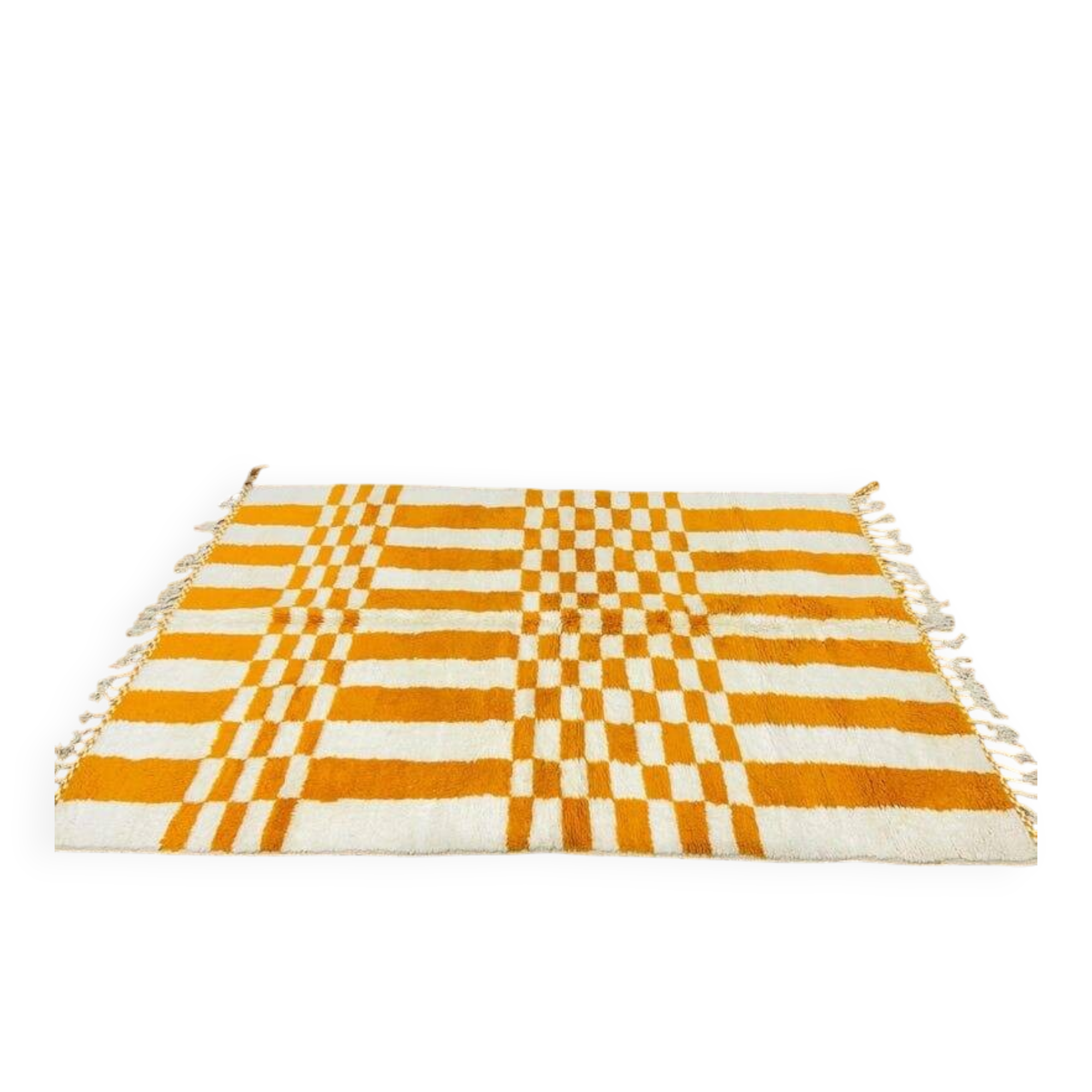 Large natural wool Beni Ouraine rug