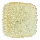 Applique murale en verre bulle ambre de style mid-century par H. Tynell pour Limburg, années 1970.