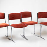 Suite of four chairs 70s