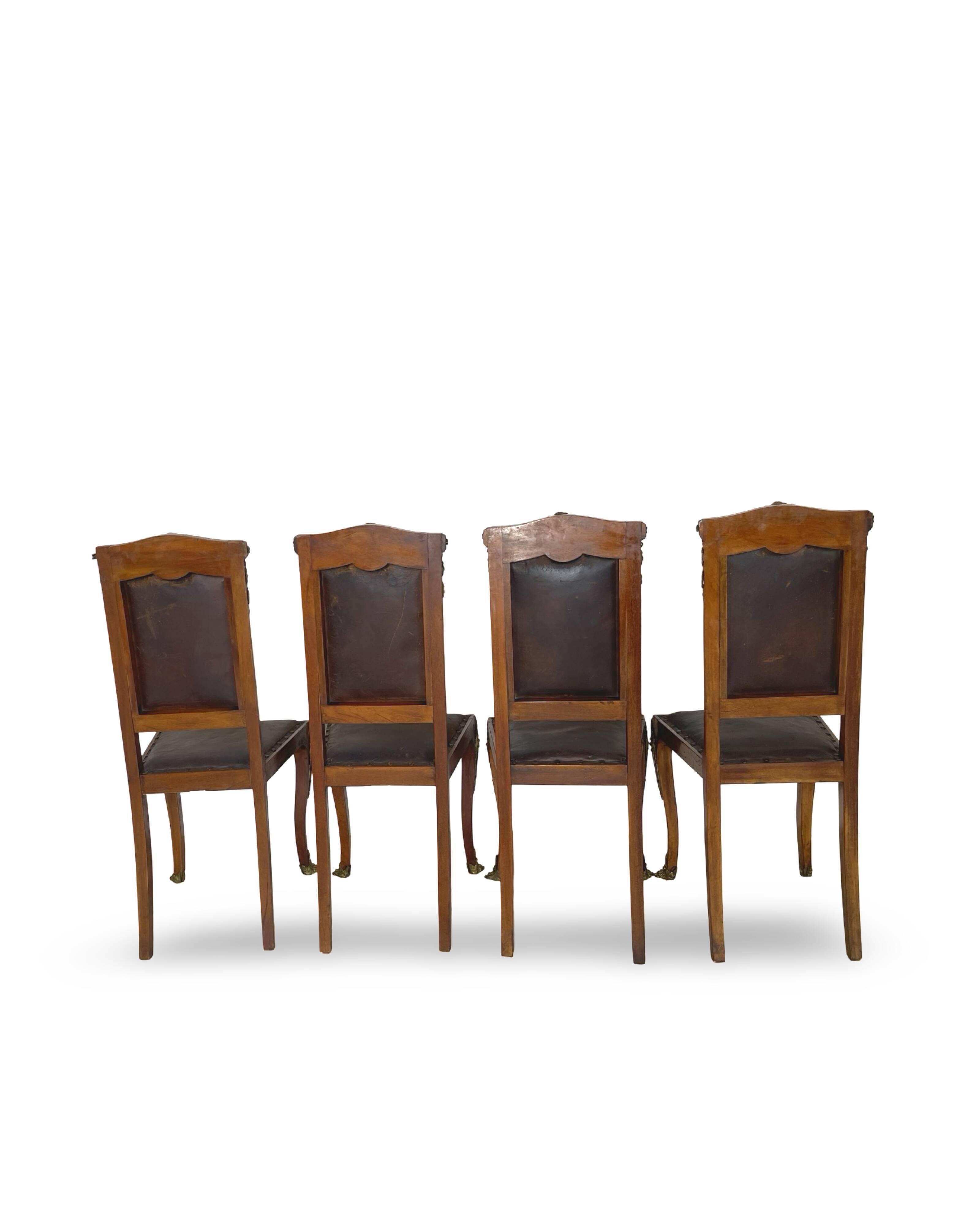 Italian art deco dining chairs 1920s