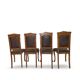 Italian art deco dining chairs 1920s