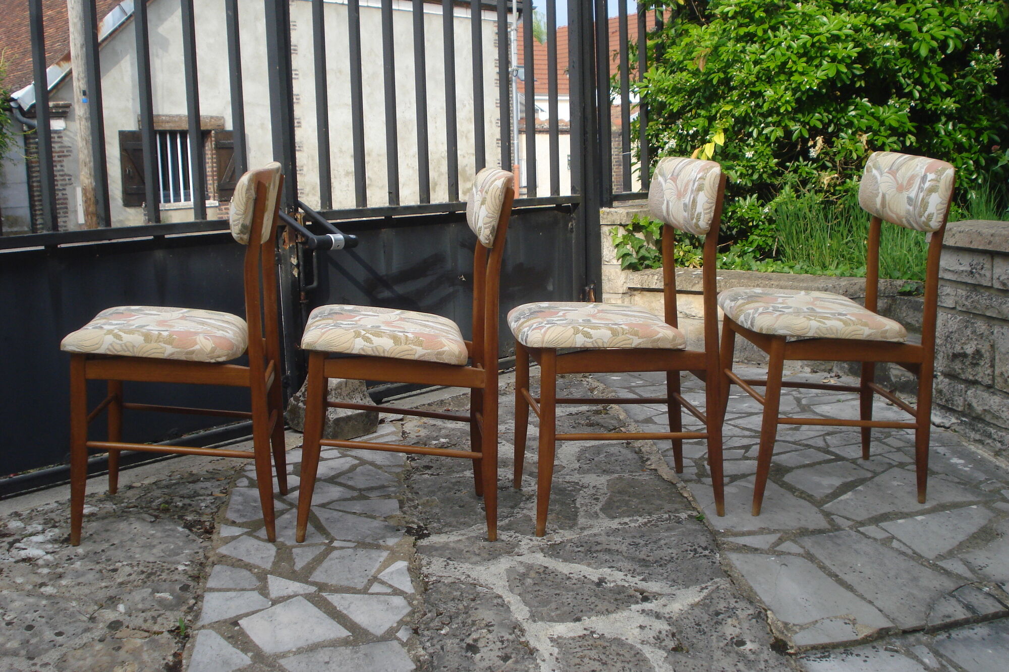 4 Italian Consorzio Sedie Friuli chairs 1960