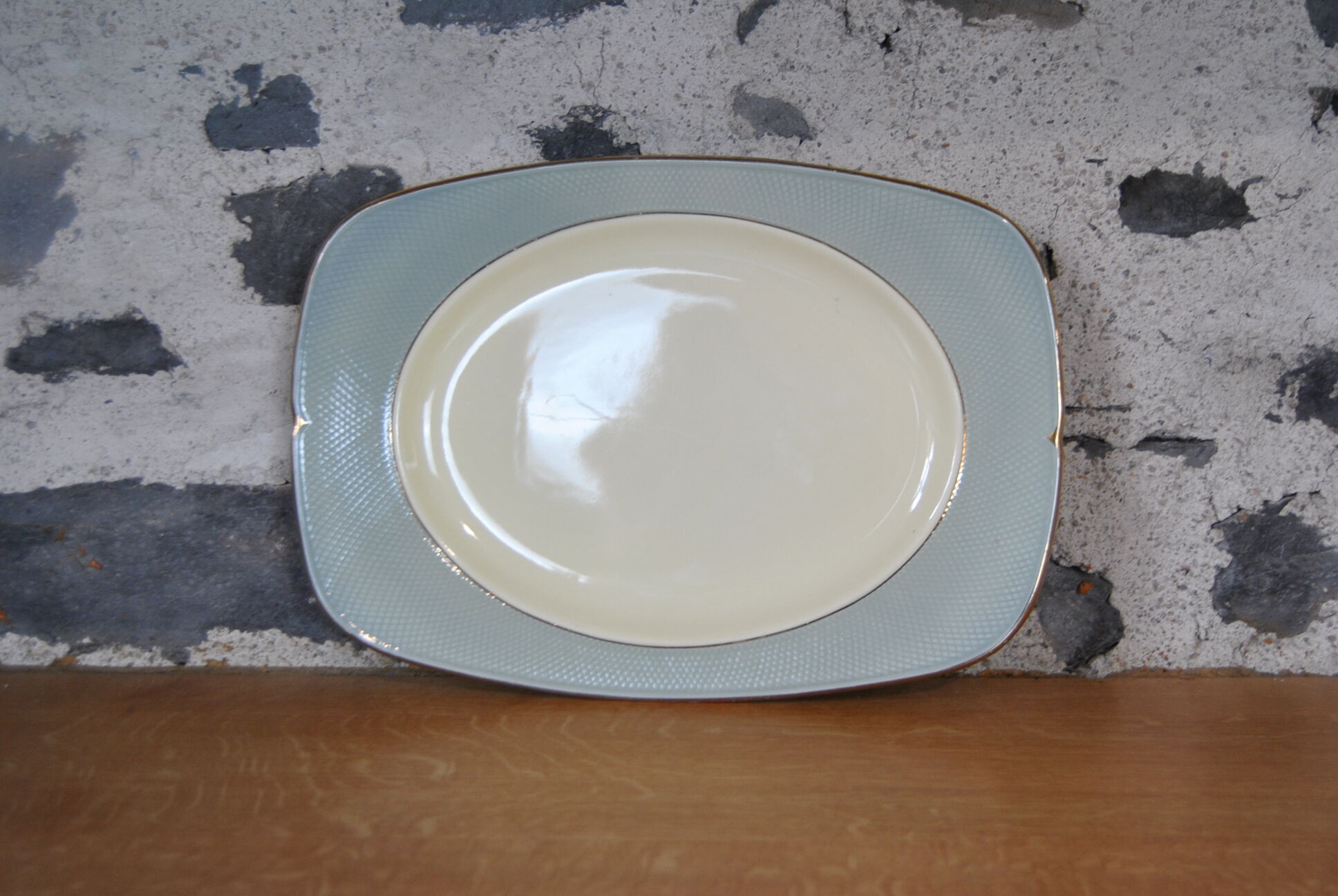 Faience dish from Salins - Orgeval model