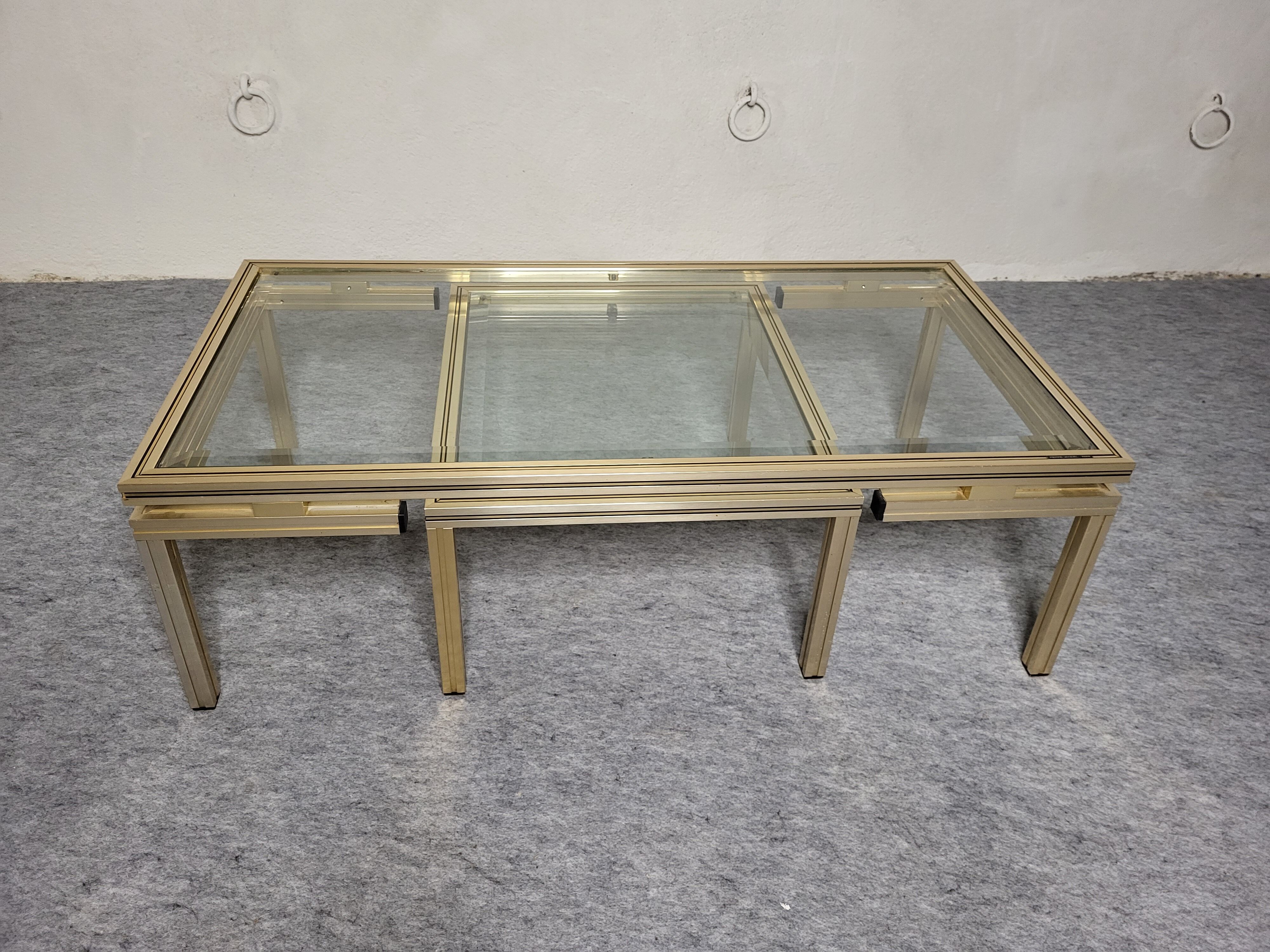 Nesting coffee table Pierre Vandel 1970