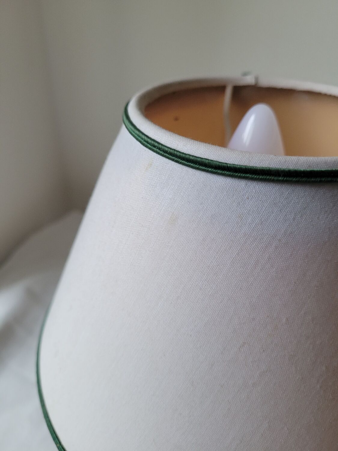 Reconstituted stone bedside lamp