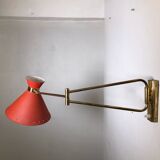 Diabolo wall lamp by René Mathieu, 1950