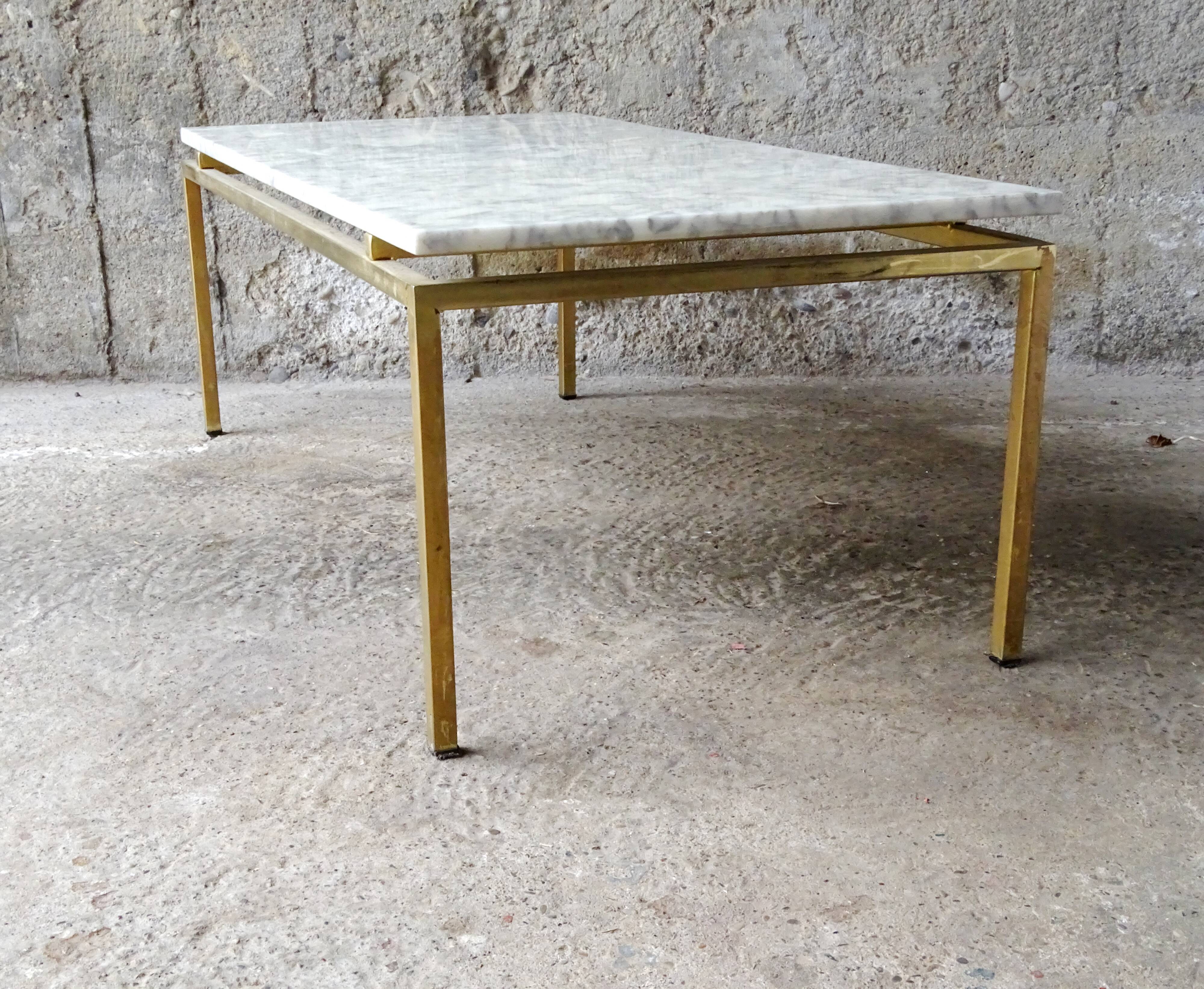 Table basse marbre de carrare  -  1960