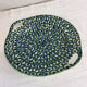 Round dish with old handles made in France Sarreguemines U&C