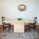 Table rectangulaire en travertin années 1970