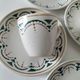 Set of 3 K&G Lunéville cups and saucers – Succao model, 1920s