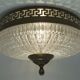 Plafonnier Maison Lucien Gau - verre diamant