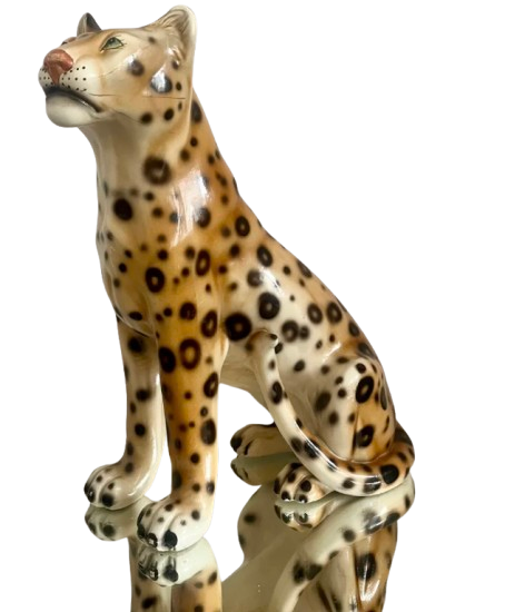 Vintage ceramic panther