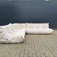 Original ligne roset togo set 3z, 2z + corner beige corduroy in new condition!!