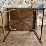 Renovated antique folding work table