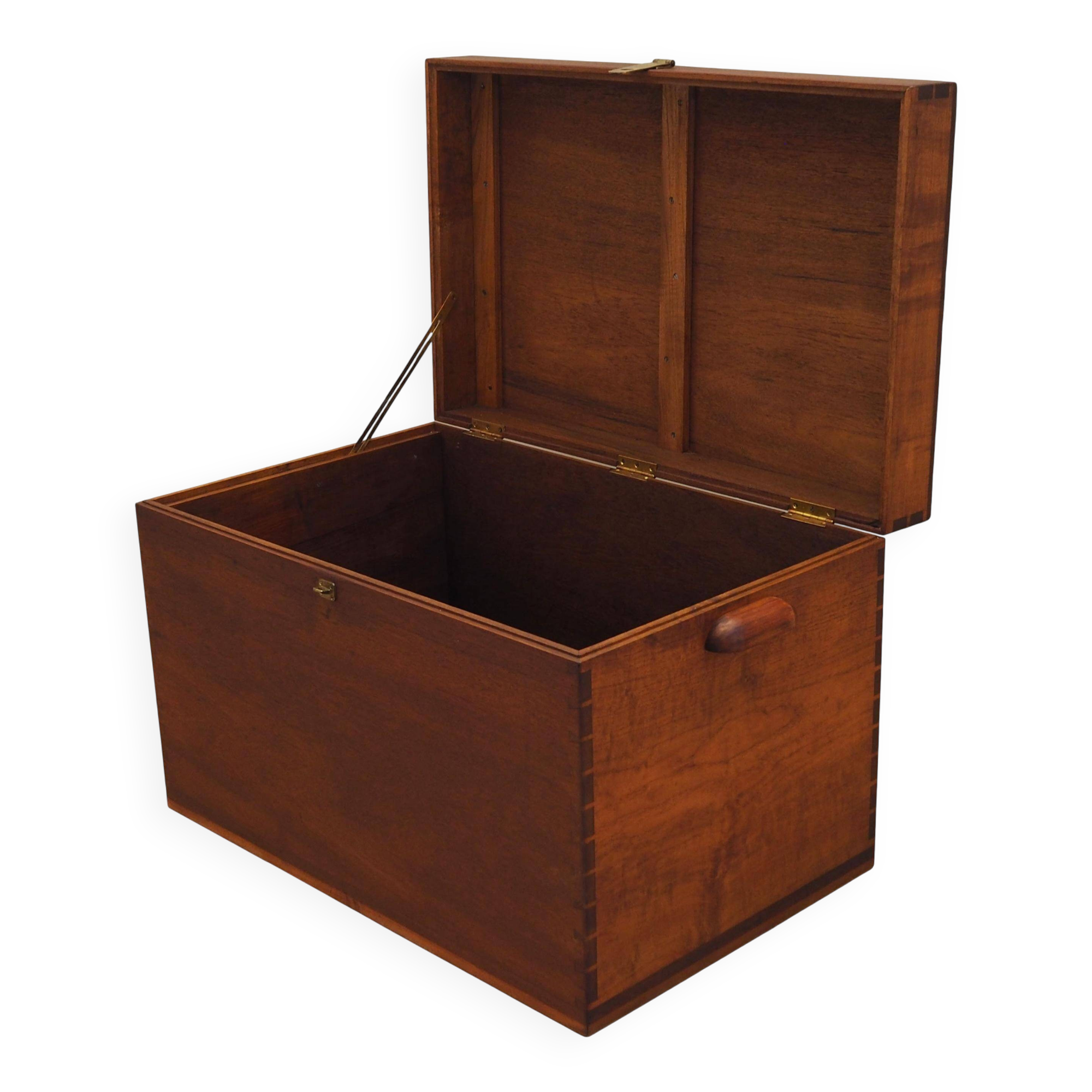 Teak chest, Scandinavian design, 1960s, production: Denmark