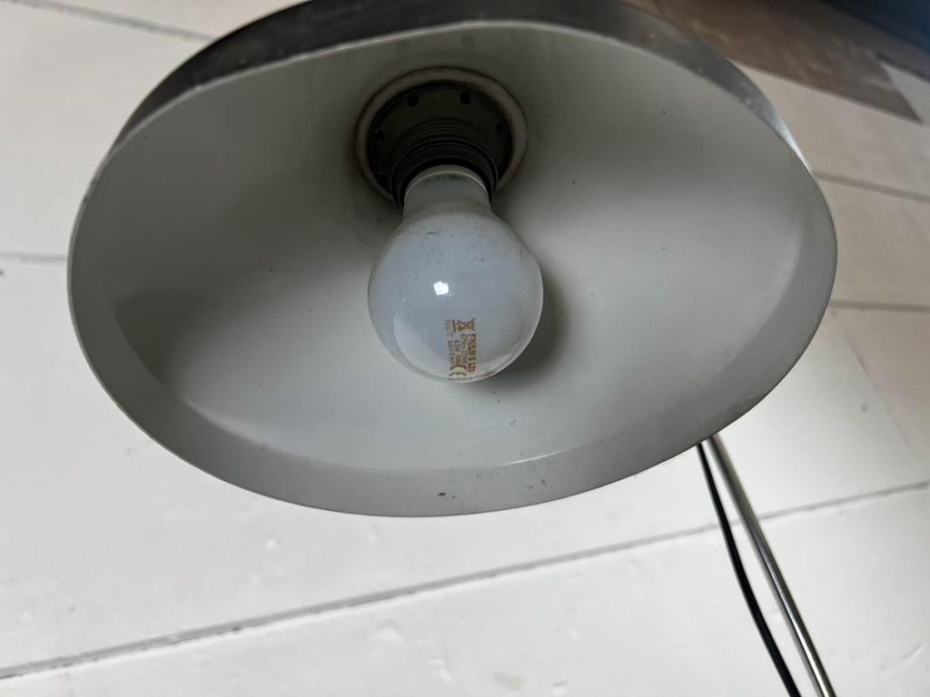 Vintage black chrome floor lamp