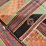 Turkish Vintage Kilim Rug, 169x211 Cm