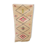 Berber wool carpet colorful pattern 78x154 cm
