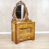 Antique Louis Philippe Vanity Table in Walnut, 1890s