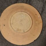 Assiette antique peinte à froid Cupino fin 19e siècle Italie majolique