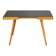 1960s Beech Coffee Table with Glass Top , Czechoslovakia