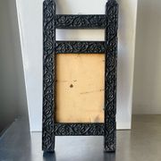 Antique Wooden Picture Frame with flower carvings 42 cm x 19 cm