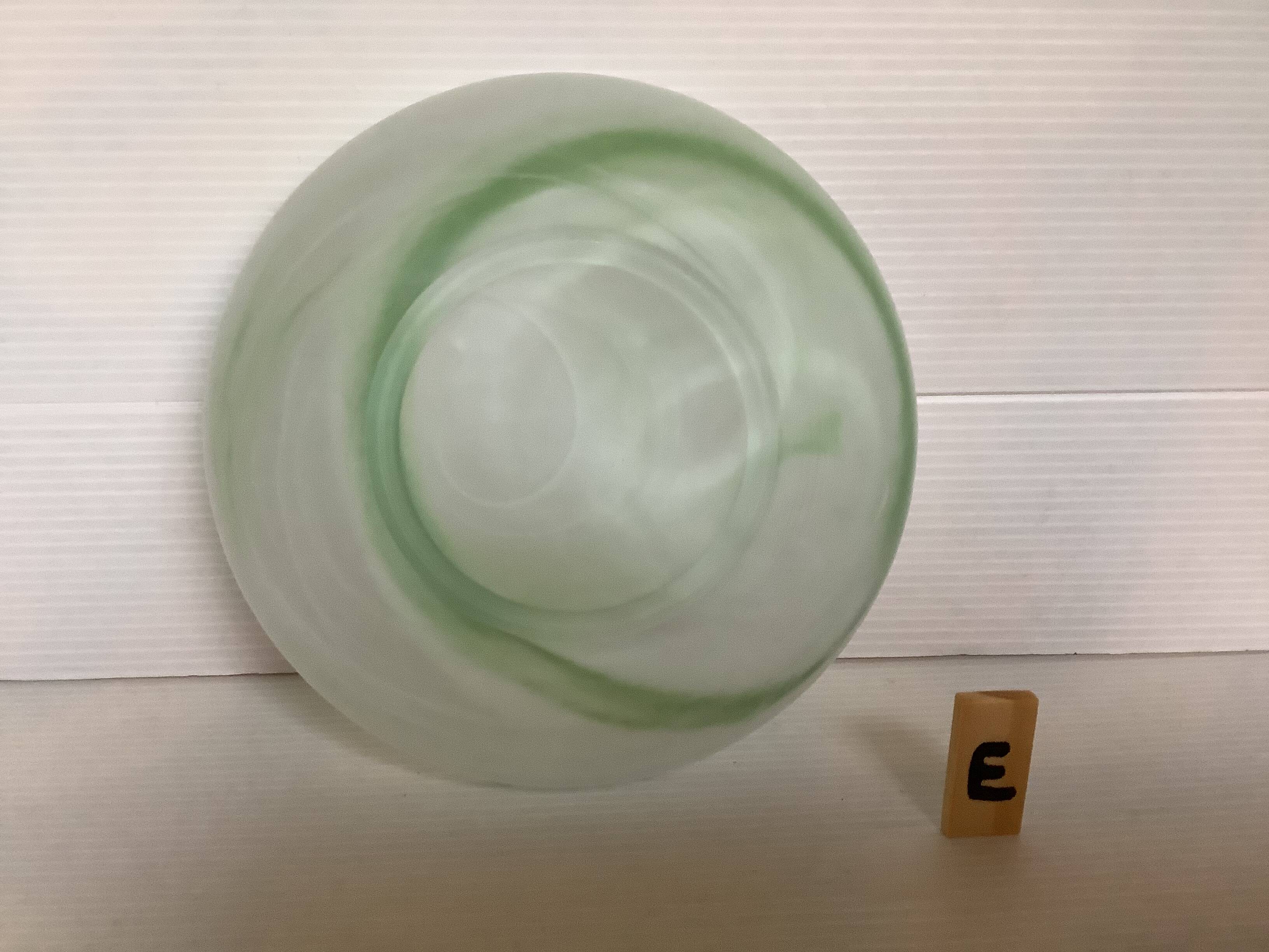 Green glass paste empty pocket ashtray E