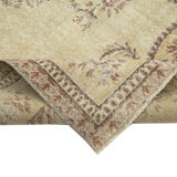 Handwoven decorative anatolian beige carpet 167 cm x 253 cm - 24927
