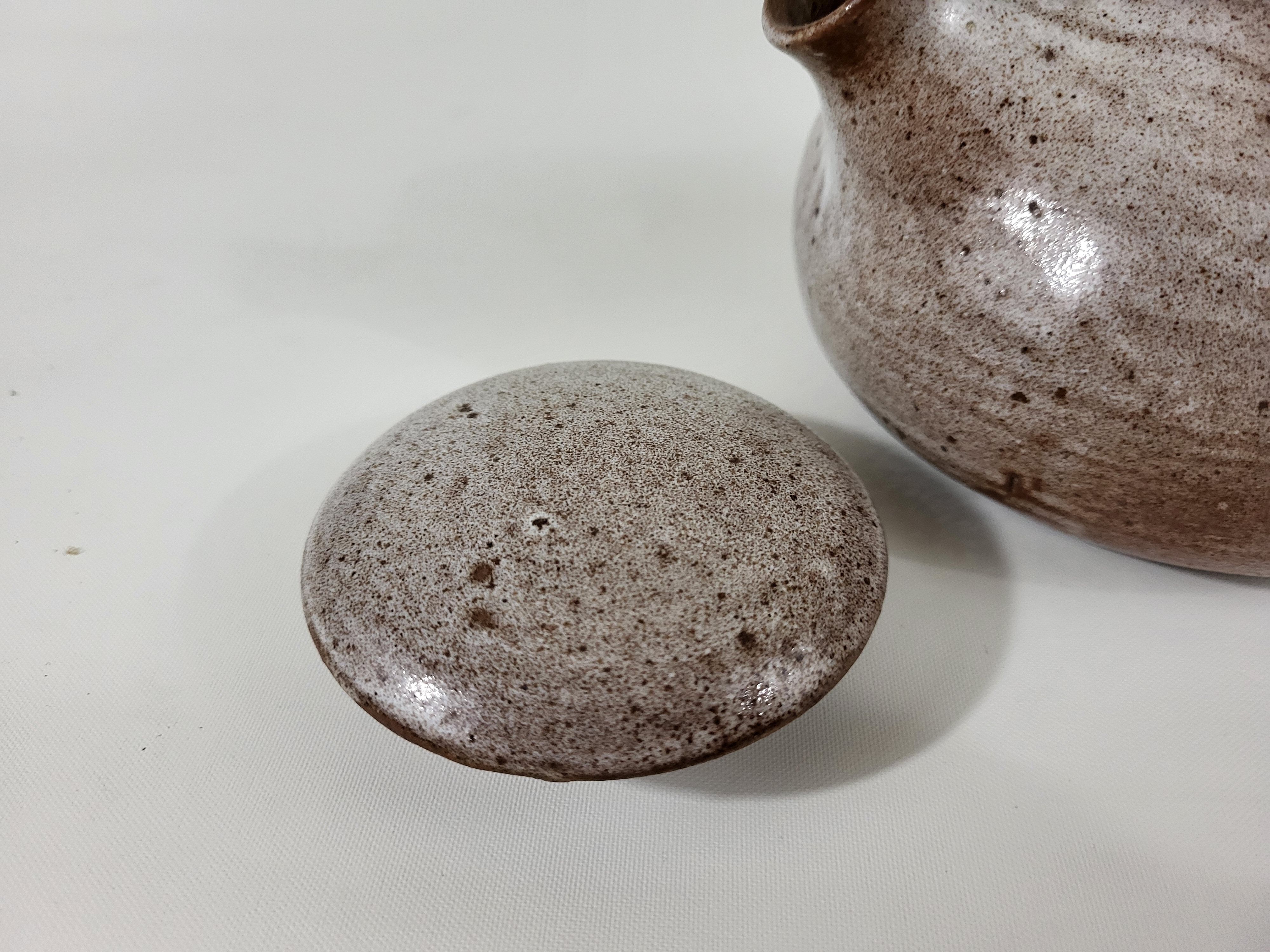 Stoneware teapot by Ratilly J&N Pierlot Puisaye