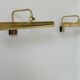 Pair of vintage adjustable brass wall lights, France 1970