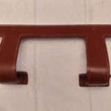 Leather wall coat rack