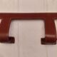 Leather wall coat rack
