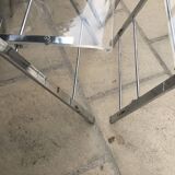 Vintage plexiglass folding chairs