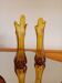 Amber glass vase