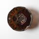 Carnival Glass Bowl / Iridescent Sunk Daisy Pattern / Eda Glasbruk / Sweden