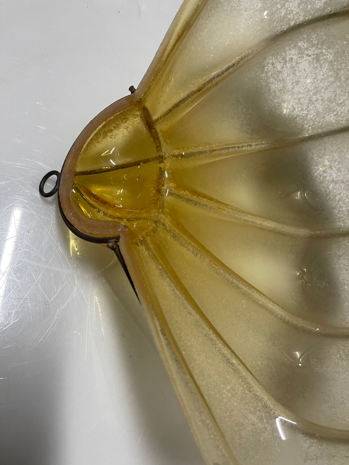 Wrought Iron & Murano Glass Wall Sconces, Italy, 1960s, Set of 2 