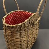 Vintage straw basket