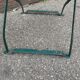 4 chaises de jardin terrasse pliantes vintage