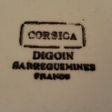 Corsica Digoin Sarreguemines Plates France