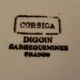 Assiettes Corsica Digoin Sarreguemines France