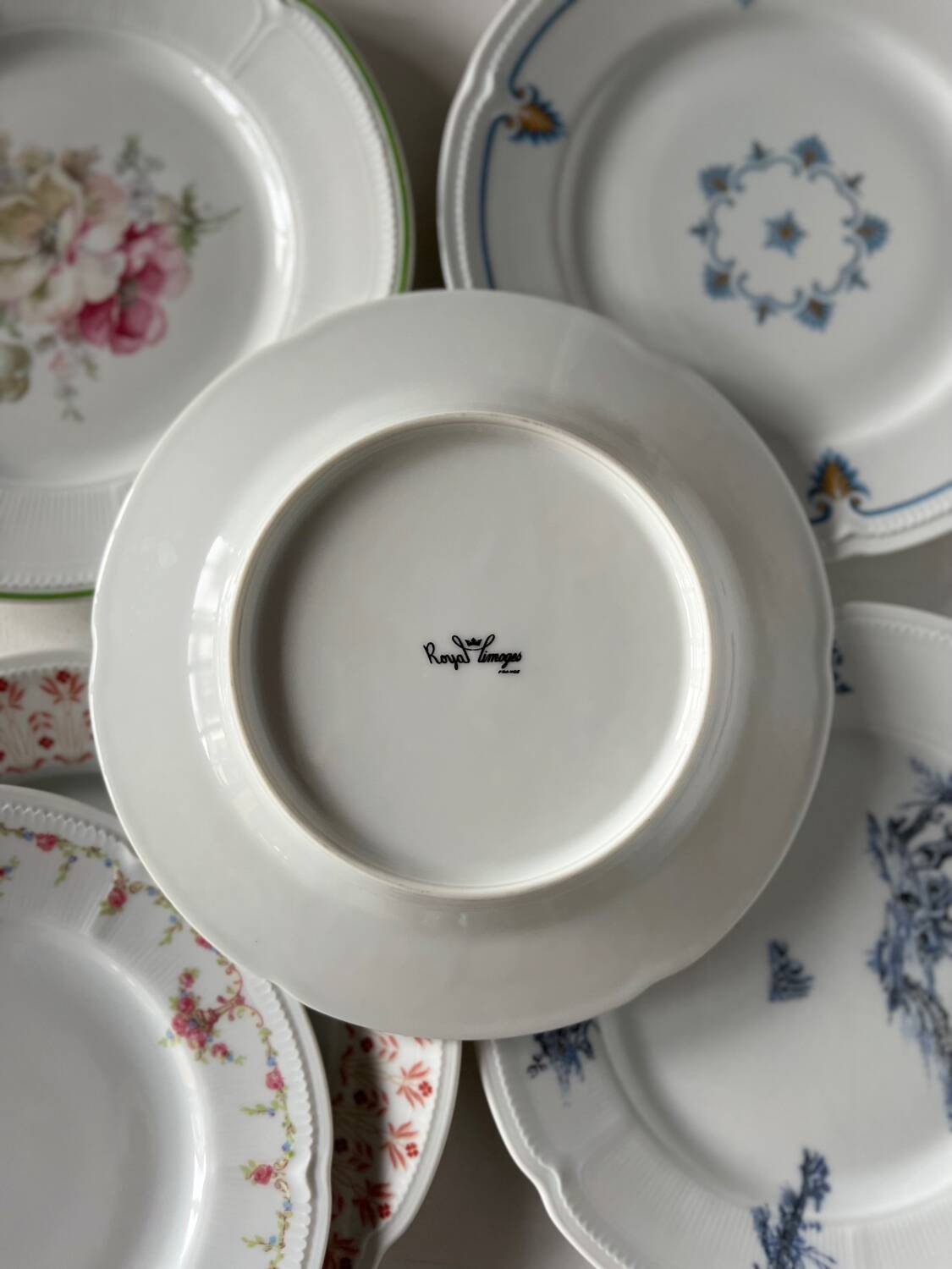 Limoges porcelain dessert plates