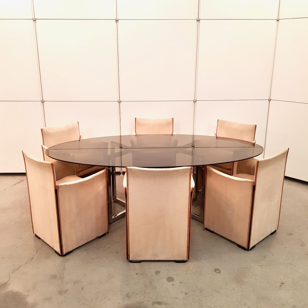 Ensemble de 6 fauteuils de pause Mario Bellini 401 - Cassina - années 1970